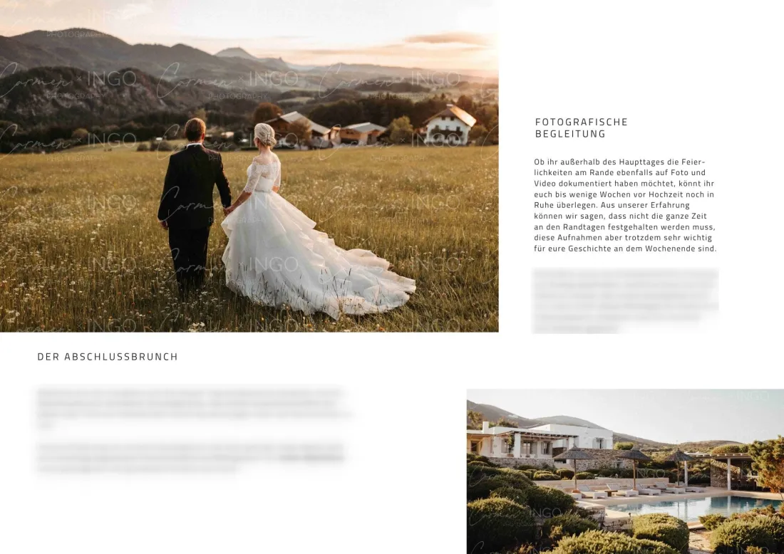 Candi Guide Doppelseite: Fotografische Begleitung